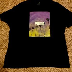 New Puma xL Black Graphic T Shirt
